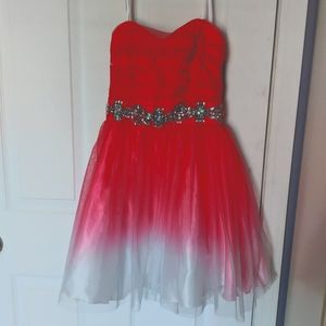 Formal dress Junior size 3/4 Red/White new
